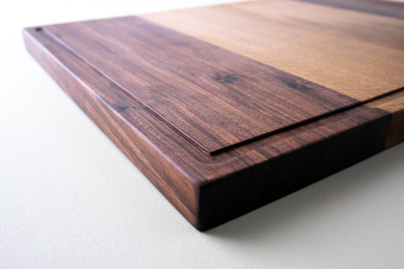 Walnut & White Oak Charcuterie Board – Personalized Butcher Block