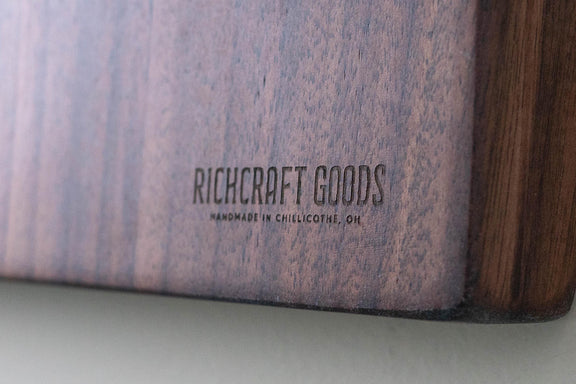 Walnut & White Oak Charcuterie Board – Personalized Butcher Block