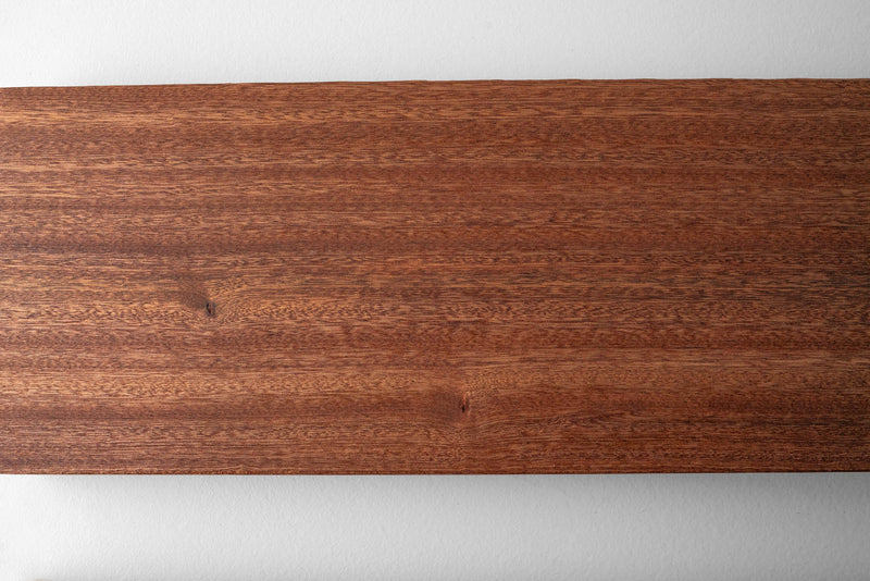 Solid African Mahogany Floating Shelf – Modern Wall Mounted Shelves