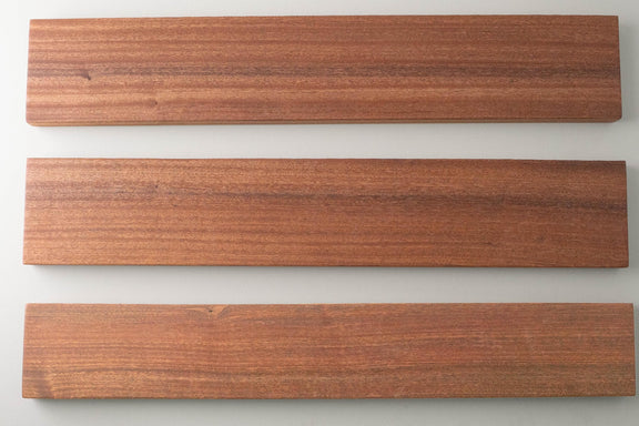 Solid African Mahogany Floating Shelf – Modern Wall Mounted Shelves