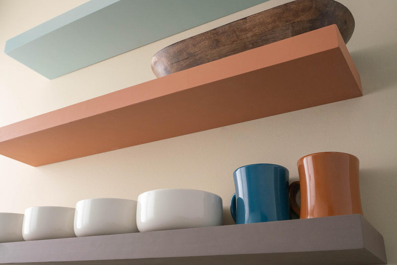 Custom Color Floating Shelf – Modern Hidden Bracket Design