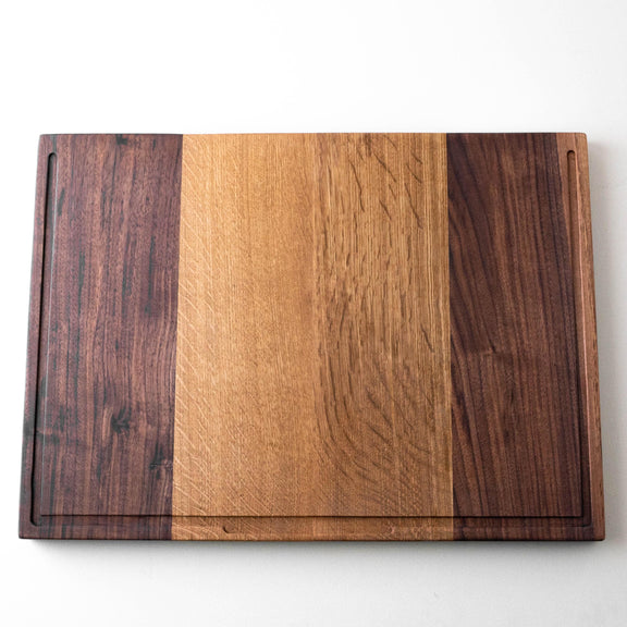 Walnut & White Oak Charcuterie Board – Personalized Butcher Block