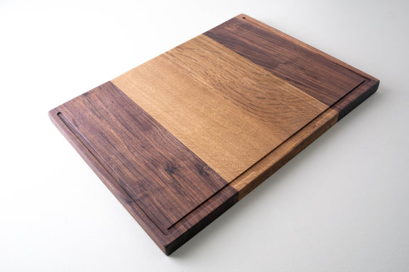 Walnut & White Oak Charcuterie Board – Personalized Butcher Block