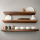 Solid American Walnut Shelf - Floating Shelf - Cantilevered Shelf - Modern Shelf - Wall Mounted Shelf - Real Walnut - Model WRS