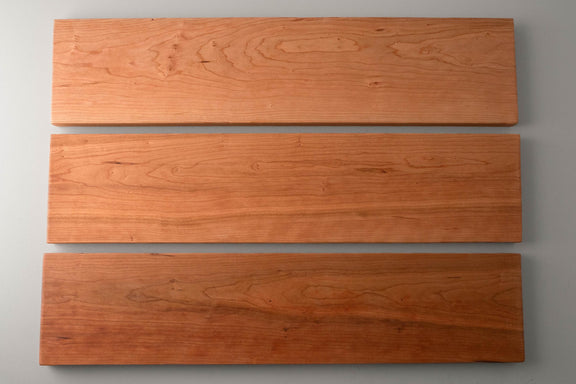Solid Cherry Floating Shelf – Wall Mounted Modern Display