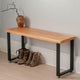 Solid Cherry Entryway Bench – Modern Hallway Shoe Bench