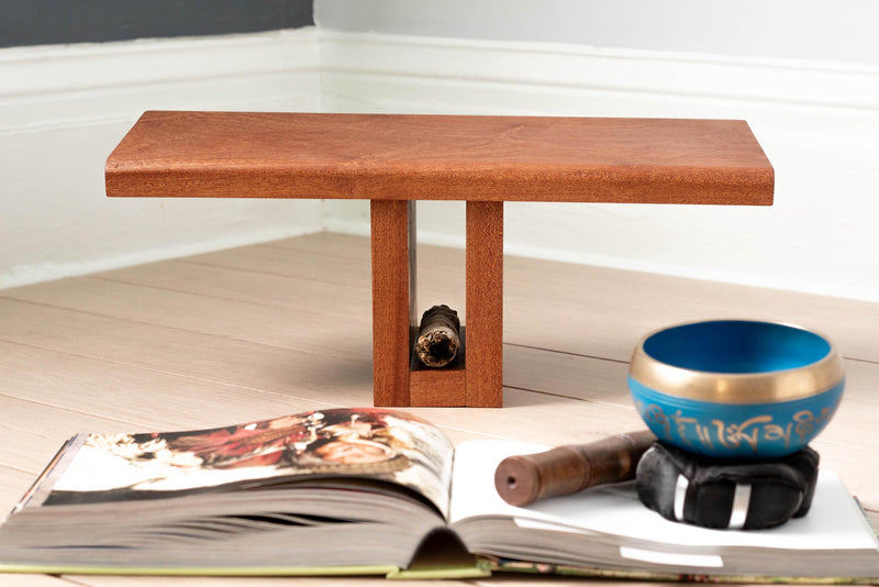 Solid Wood Meditation Bench – Comfortable Seating, Rubio Oil Finish