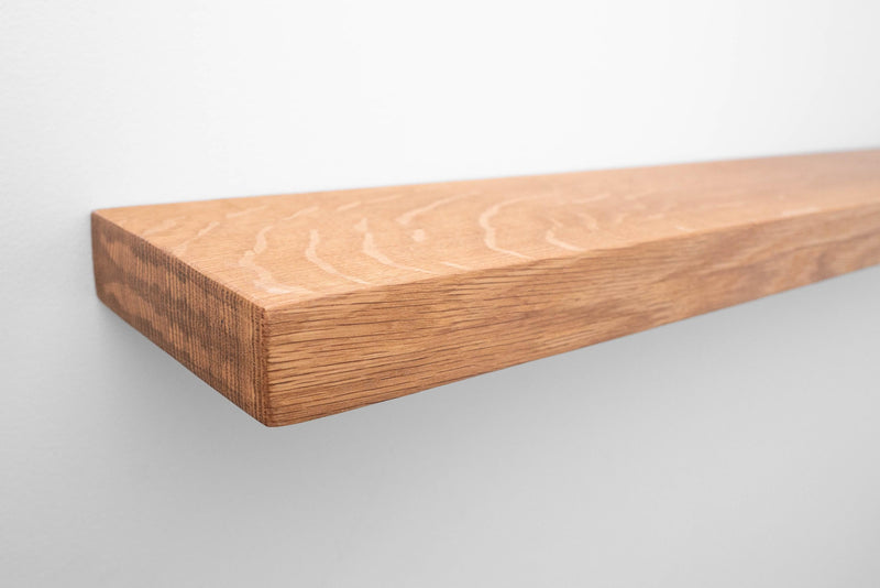 Quarter Sawn White Oak Floating Shelf